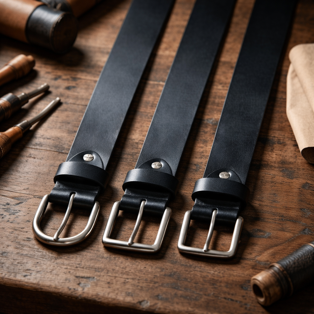 Handgefertigte Ledergürtel aus Graz.